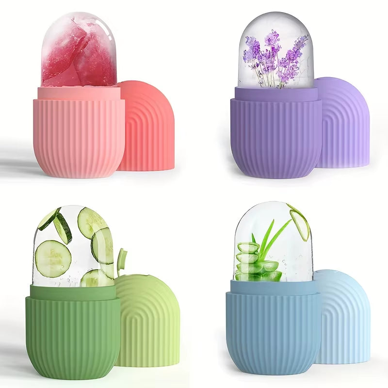 Reusable Silicone Face Ice Roller — Cooling Massage Tool for Skin Care