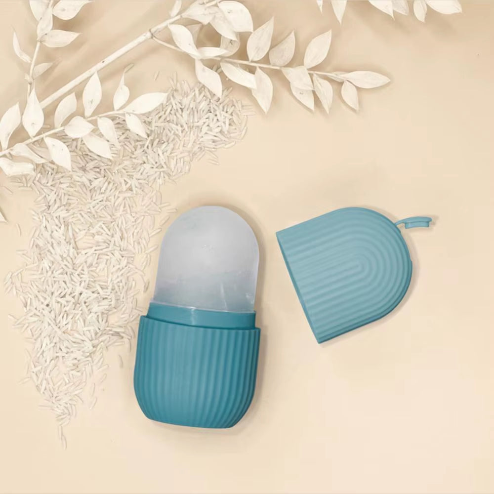 Reusable Silicone Face Ice Roller — Cooling Massage Tool for Skin Care