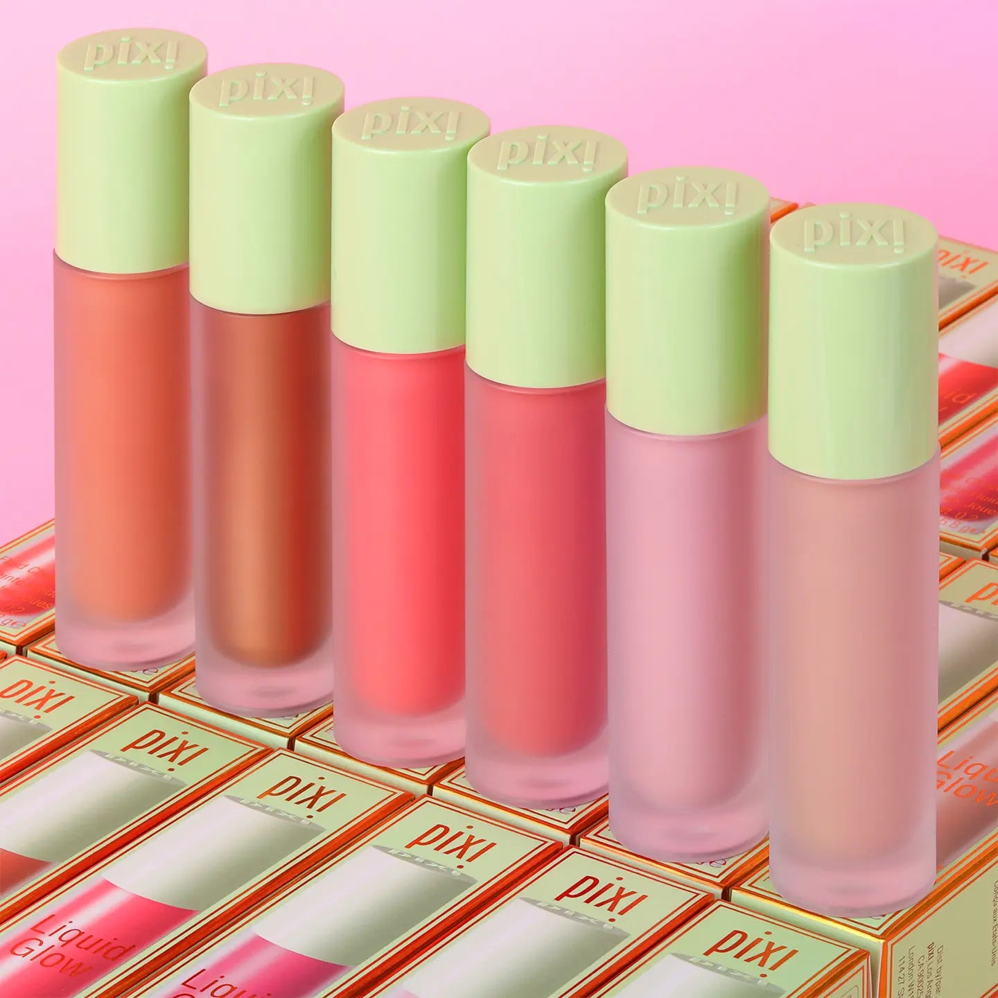 Pixi Liquidglow Serum Blush - Silky, Smooth, Brightening Tint for Dewy Cheeks, Buildable Color, Skin-Loving Makeup for Mature Skin (Over 50), Monochrome & Editorial Makeup Looks