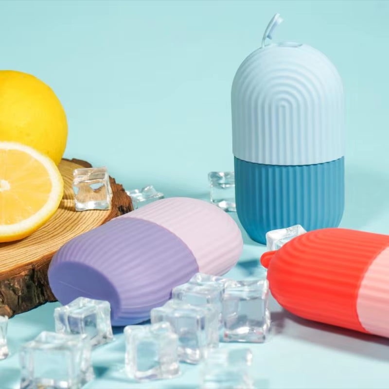 Reusable Silicone Face Ice Roller — Cooling Massage Tool for Skin Care