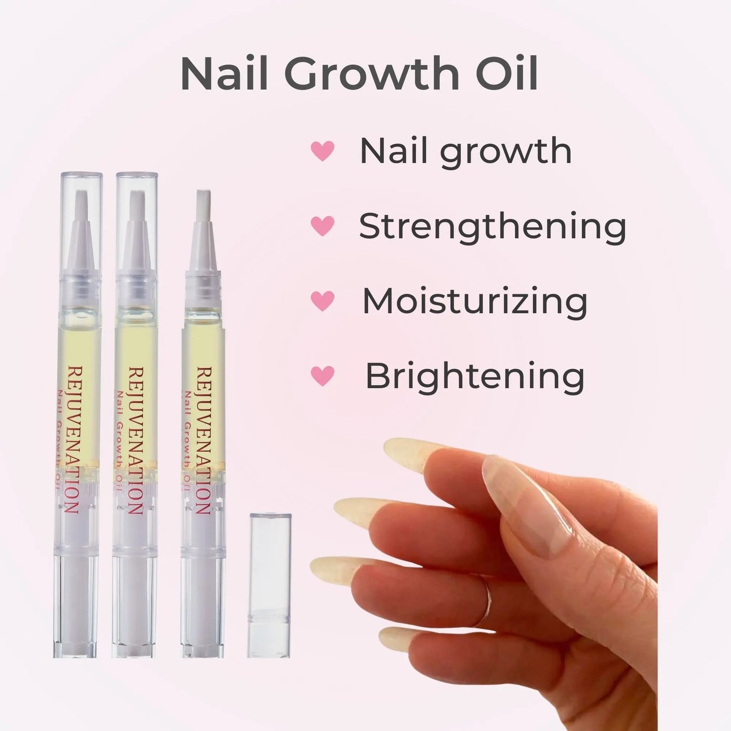 2-Pack Nail Growth Oil Pen — Nourishing Cuticle Oil for Stronger, Healthier Nails