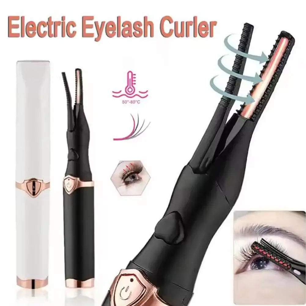 2026 Electric Heated Eyelash Curler — USB Rechargeable, 3 Temperature Modes